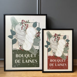 Plakat "Bouquet de laines"